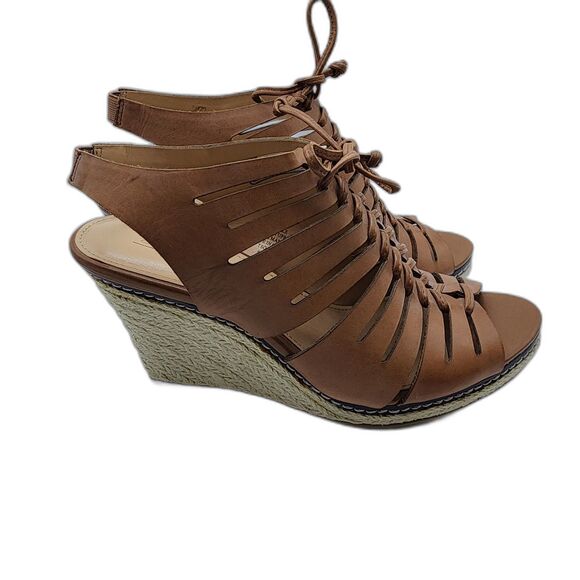 NWT Circa Joan & David Leather Cinettle 3" Wedge Sandals Size 6.5 - Picture 6 of 9